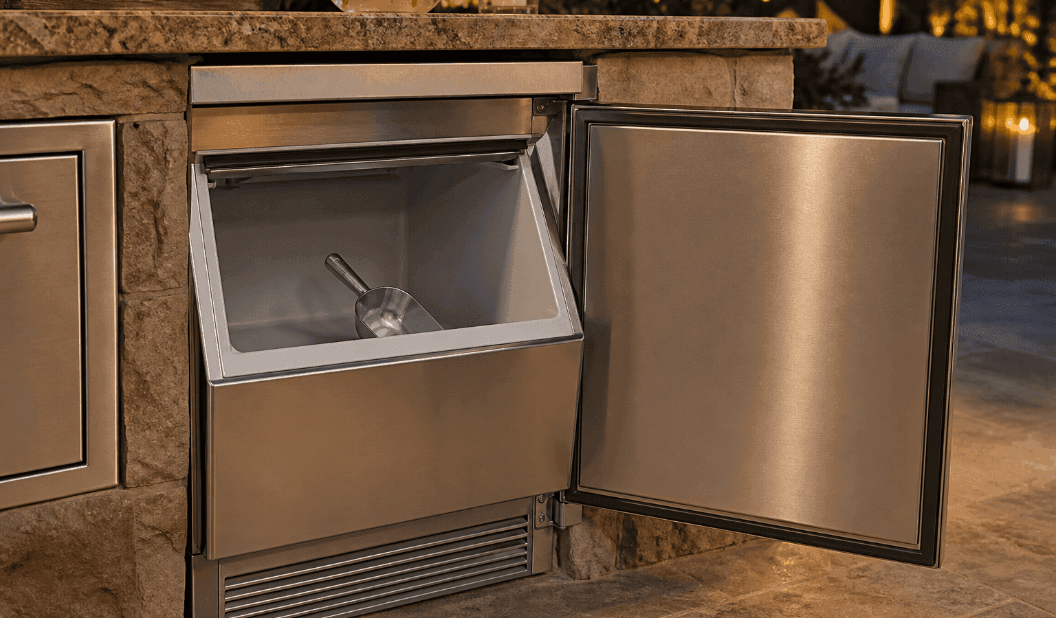 DCS ice machine empty bin