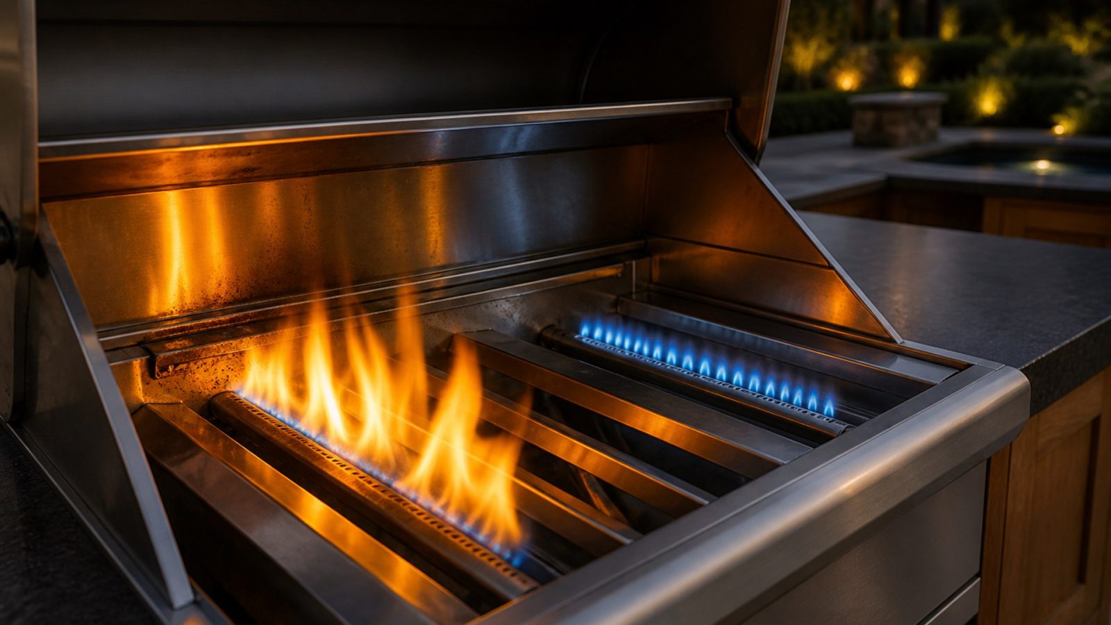 DCS Grill Yellow or Orange Flame and Gas Smell: When to Stop Cooking